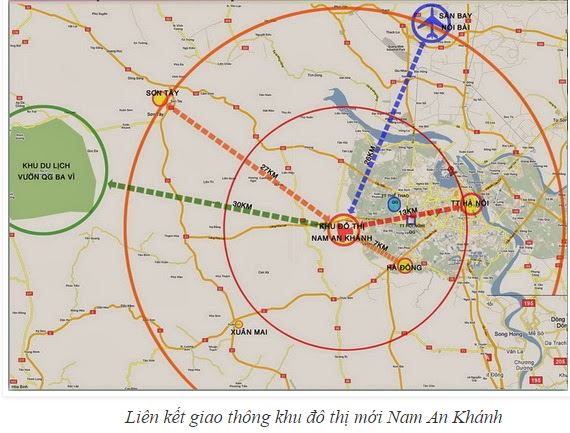 vị trí dự án nam an khánh